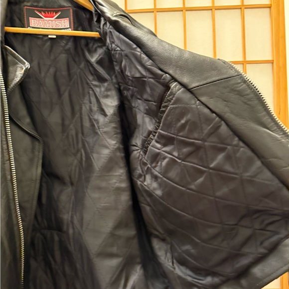 Men's Black Biker Jacket - Picture 4 of 11